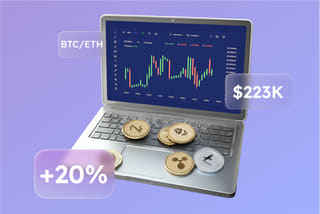 Visualization of AI automated trading system technology on Elwyn Datamere